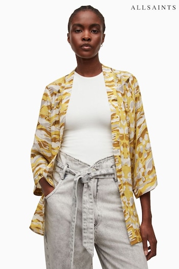 AllSaints Yellow Carina Oniyuri Kimono (U40548) | £99