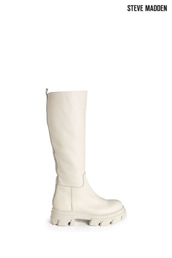 Steve Madden Cream Mana Boots (U40619) | £190