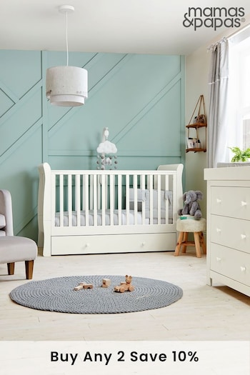 Mamas & Papas White Mia 2 Piece Furniture Set (U40733) | £749