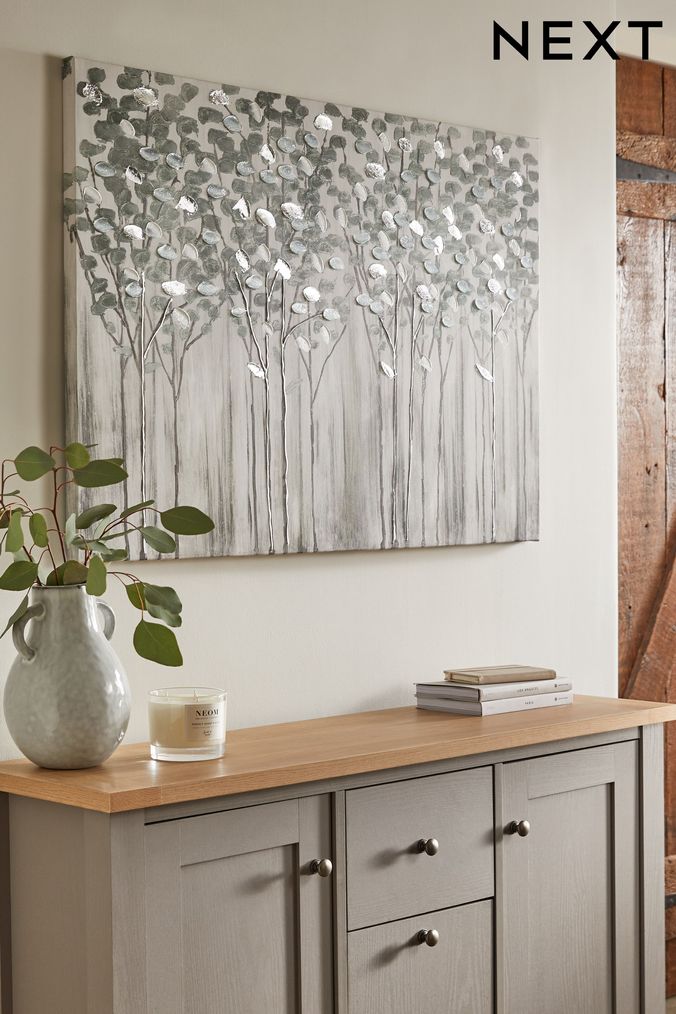 Wall store art grey