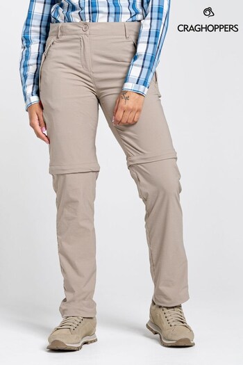 Craghoppers Grey NosiLife Pro Convertible cropped Trousers (U41950) | £75