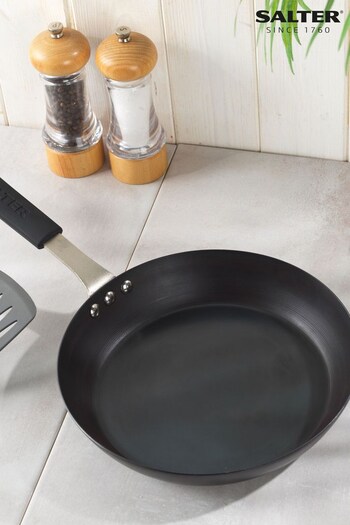 Salter Black Carbon Steel Pan For Life Frying Pan 24cm (U42865) | £20