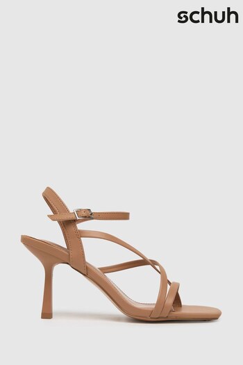 Schuh Sania Natural Strappy Heels (U42928) | £30