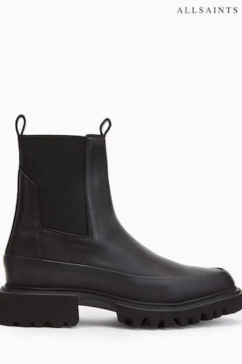 AllSaints Harlee Black bianco Boots (U43080) | £199
