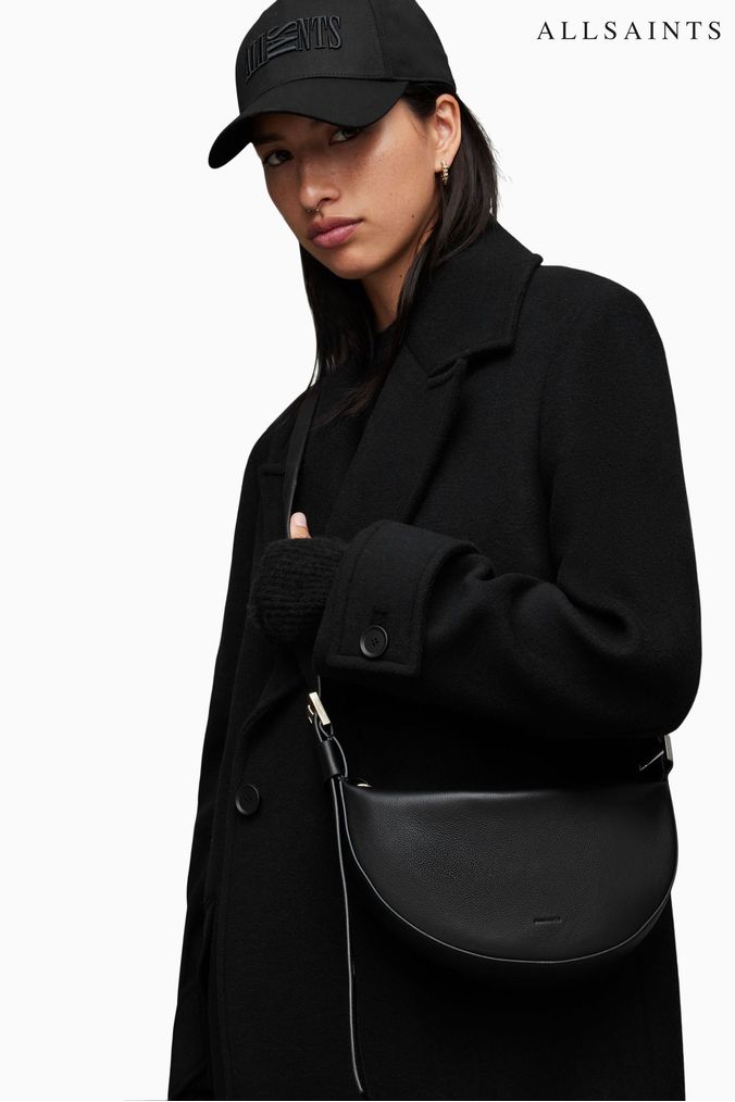 All saints online leather crossbody bag