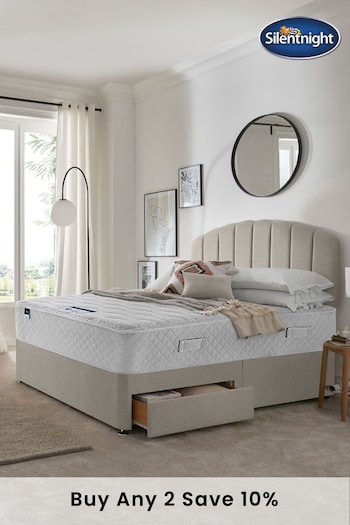 Silentnight Natural Miracoil Geltex 2 Drawer Divan Bed Set (U43537) | £740 - £915