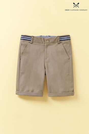 Crew Clothing Company Natural Cotton Chino Shorts (U44268) | £22 - £24