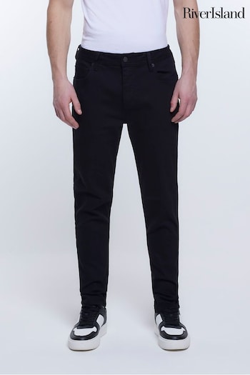 River Island Slim Black Jeans Academia (U44362) | £30