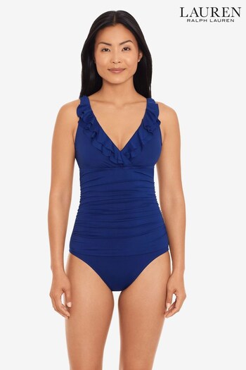 Lauren Ralph Lauren Ruffle Front Swimsuit (U44400) | £169