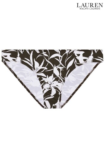 Lauren Ralph Lauren Green Floral Hipster Bikini Bottoms (U44404) | £69