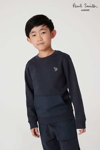 Paul Smith Junior Boys Nylon Pocket Sweatshirt (U44684) | £75