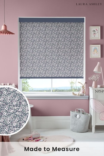 Laura Ashley Purple Libby Floral Made To Measure Roller Blind (U44739) | £58