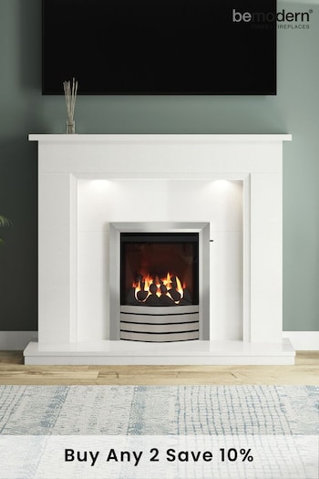 Be Modern White Madalyn Marble Fireplace Surround (U44859) | £980