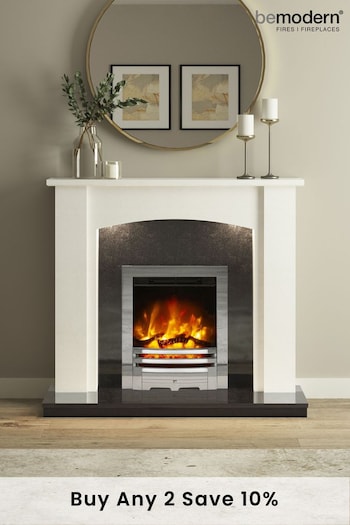 Be Modern White Somerton Marble Curved Arch Fireplace Surround (U44860) | £850