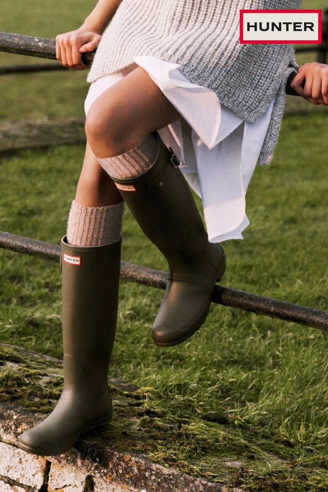 Buy Women s Hunter Green Wellies Online TomilinoShops