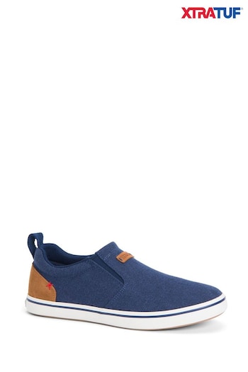 Xtratuf Sharkbyte Blue Canvas Deck minimalistas Shoes (U45374) | £80