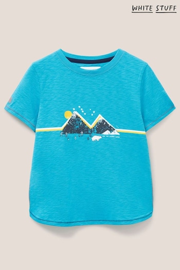 White Stuff Blue Mountain Line T-Shirt (U45888) | £14