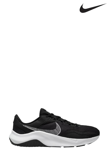 Nike Runner Black/White Legend Essential 3 Gym Trainers (U46294) | £60