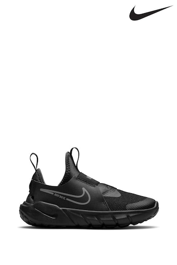 Nike team Black/Silver Flex Runner 2 Junior Trainers (U46308) | £33