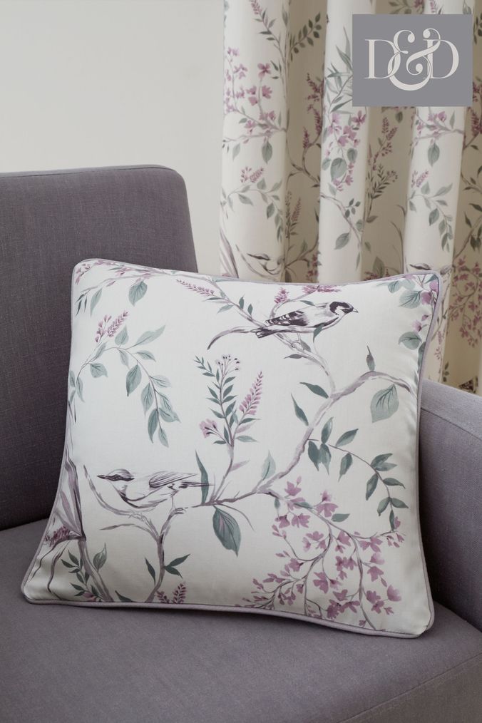 Purple and grey cushions sale