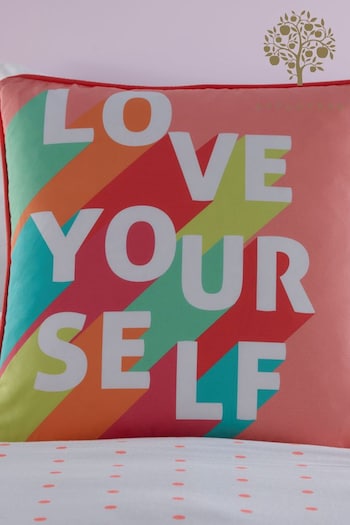 Appletree Pink Kids Love Yourself Filled Cushion (U46678) | £16