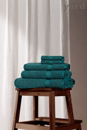 The Linen Yard 4 Piece Teal Blue Loft Cotton Towel Bale (U46802) | £41