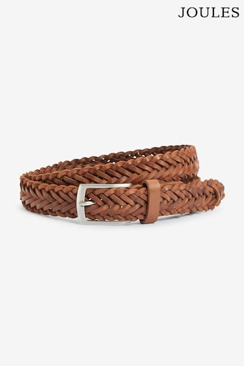 Joules Brown Leather Weave Belt (U47257) | £25