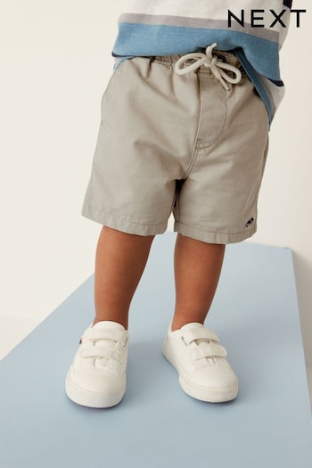 Stone Natural Embroidered Pull-On Shorts (3mths-7yrs) (U47617) | £6.50 - £8.50