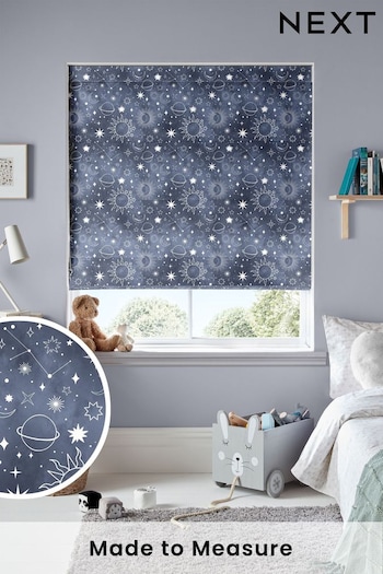 Ink Kids Space And Moon Made To Measure Roman Blind (U47703) | £70