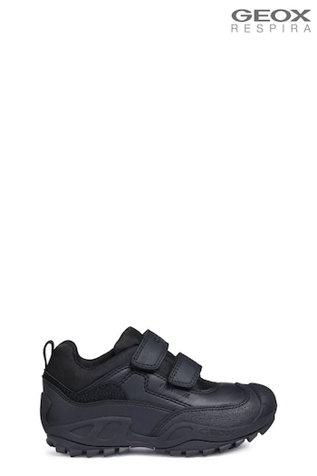 Geox Junior Black New Savage Boy B A Shoes (U47902) | £63