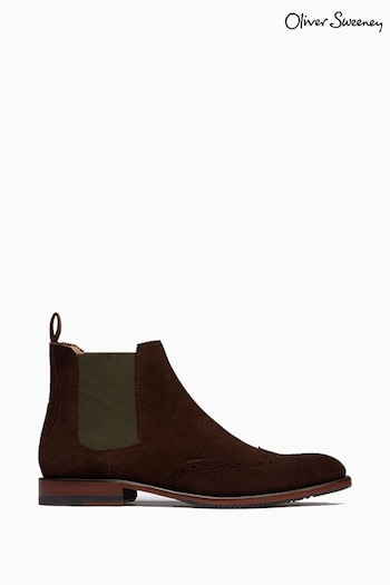 Oliver Sweeney Portrush Suede Brown Chelsea Boots (U47905) | £199