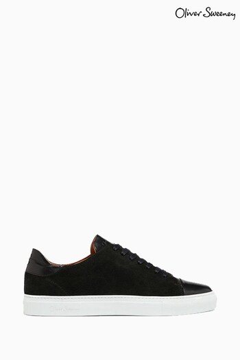 Oliver Sweeney Ossos Black Calf Leather/Suede Cupsole Trainers (U47906) | £199