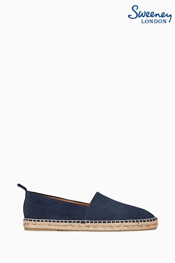 Oliver Sweeney Navy Blue Rioja Calf Suede Espadrilles (U47912) | £129