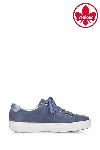 Rieker Womens Blue Lace Up And Zip Shoes (U48555) | £72
