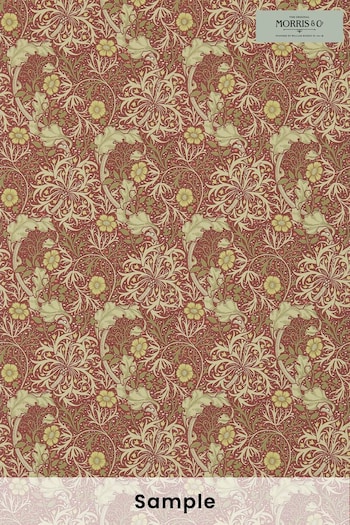 Morris & Co. Orange Seaweed Wallpaper Sample Wallpaper (U48579) | £1