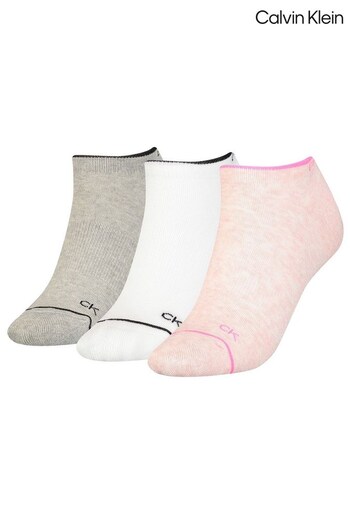 Calvin Klein Womens Pink Athleisure Sneaker Socks (U48809) | £17