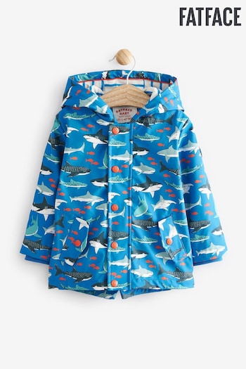 FatFace Blue Shark Baby Rain Jacket (U49596) | £36 - £38