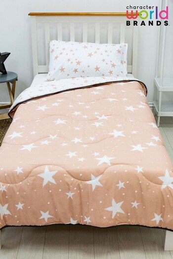 Character World Pink Stars Coverless Duvet (U49711) | £40 - £45
