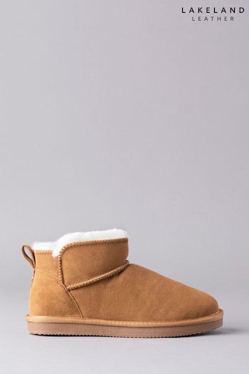 Lakeland Leather Ladies Sheepskin Mini Boot Slippers (U4H924) | £85