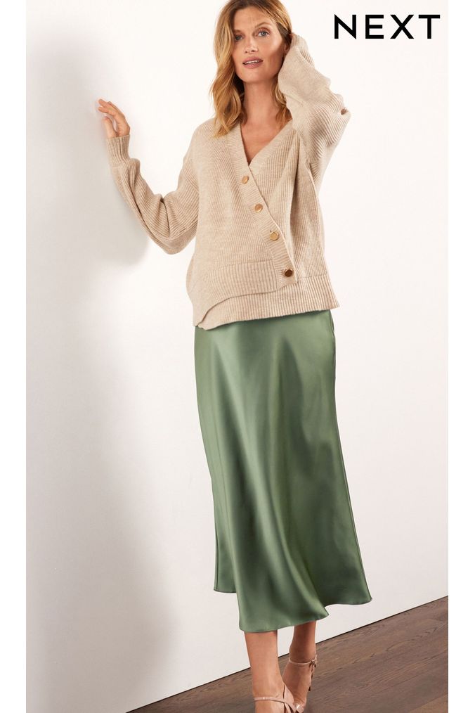 Buy Women s Slip Satin High Waisted Skirts Online Next UK