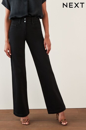 Black Lift, Slim And Shape Wide Leg Jeans (U50840) | £24 - £48