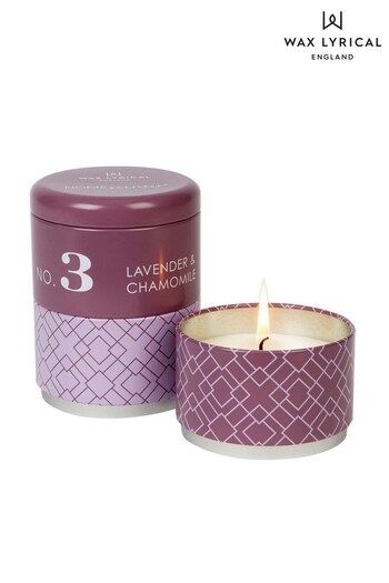 Wax Lyrical Set of 3 Purple Lavender and Chamomile Stacking Tins (U51403) | £22