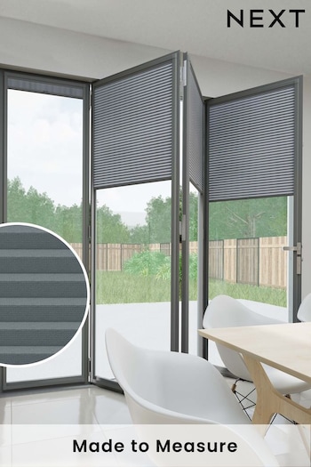 Steel Grey Made to Measure Honeycomb Blackout Perfect Fit Blinds (U51919) | £78