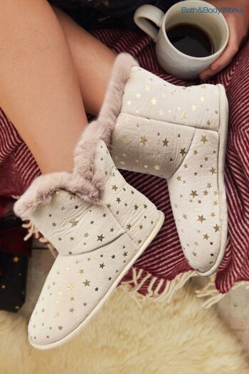 The Linen Collection Slipper Boots (U52335) | £20