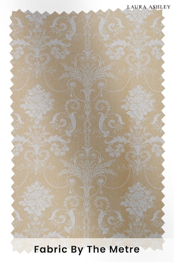 Laura Ashley Gold Josette Woven Fabric By The Metre (U52377) | £43