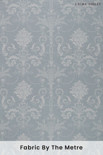 Laura Ashley Seaspray Blue Josette Woven Fabric By The Metre (U52379) | £43