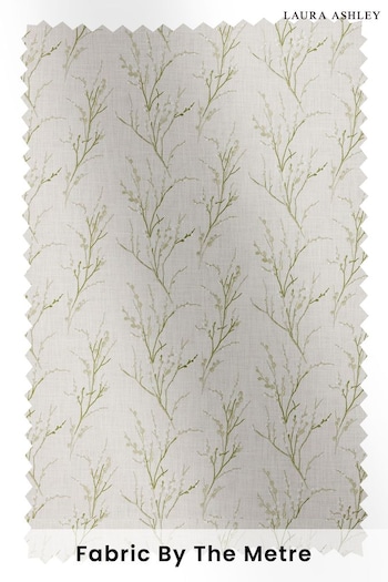 Laura Ashley Green Pussy Willow Embroidery Fabric By The Metre (U52382) | £59