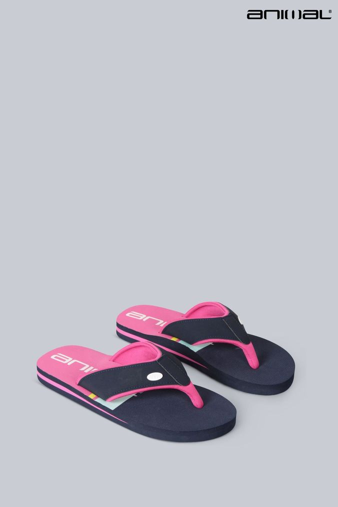 Girls animal flip hotsell flops