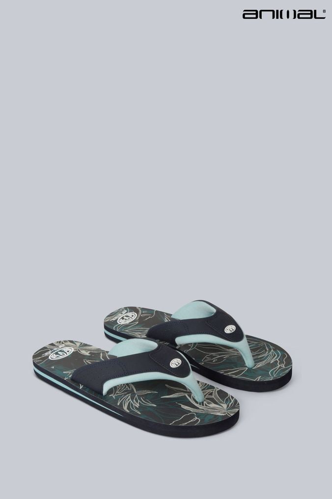 Mens animal flip best sale flops size 9
