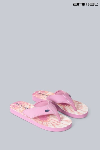 Animal Womens Pink Swish Recycled Flip Flops (U52691) | £22